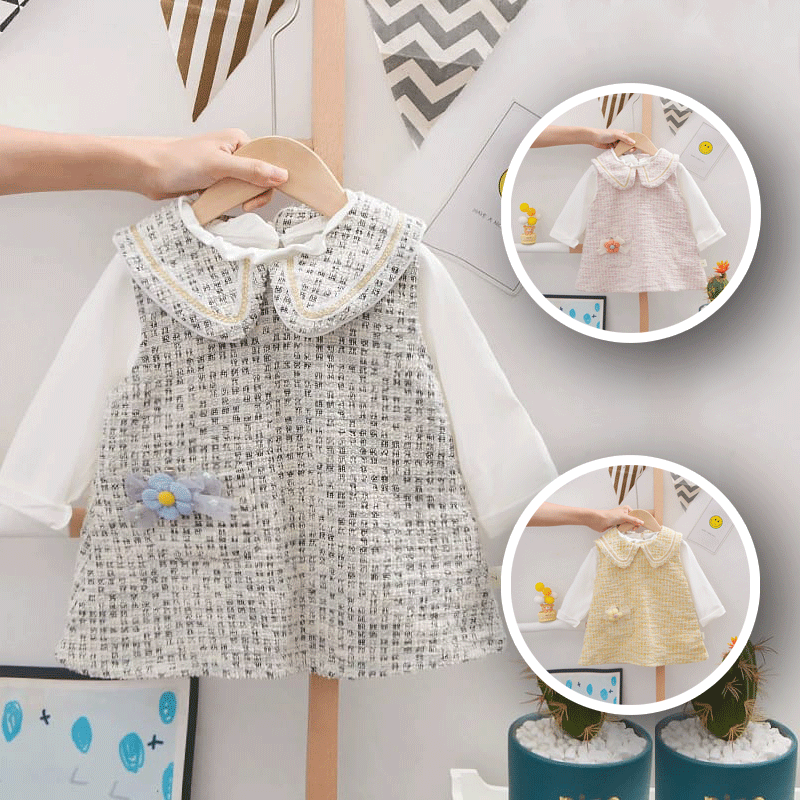 [345312] - Dress 2 in 1 Fashion Anak Perempuan - Motif Elegant Color