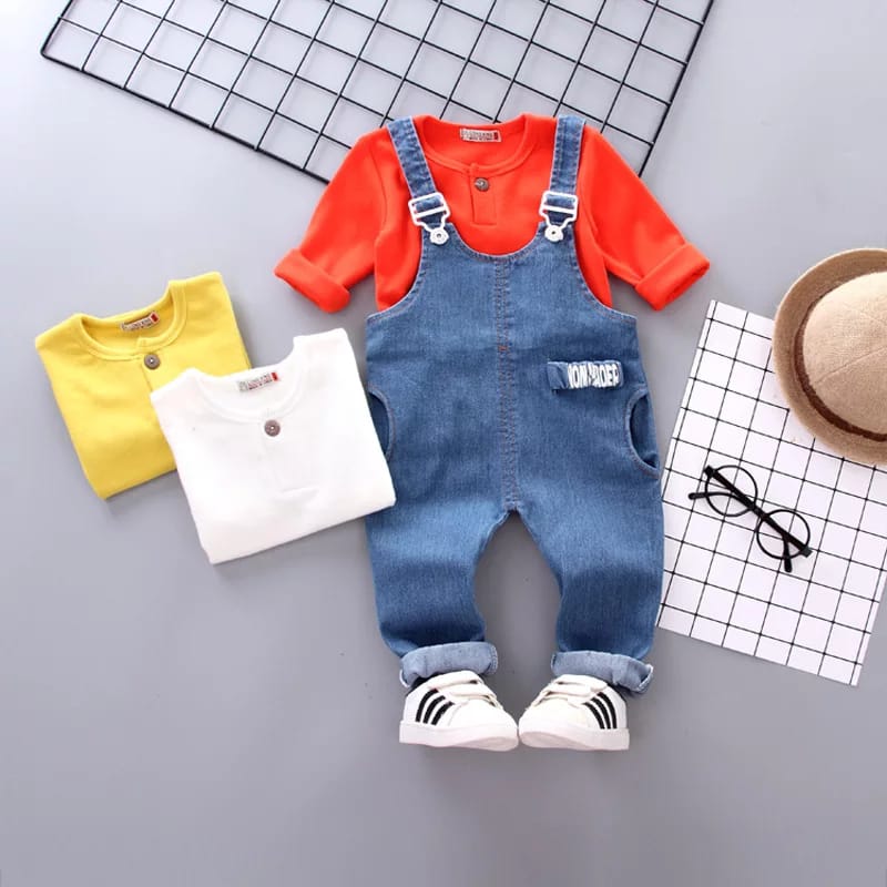 [001332] - Setelan Ootd Fashion Anak - Motif Plain Color