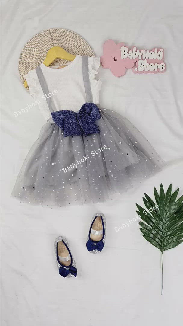 [363197] - Setelan Import Fashion Trend Anak Perempuan - Motif Little Star Moon