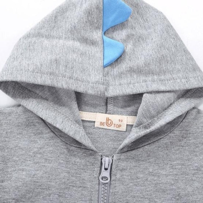 [370198-GRAY] - Atasan 3D Jaket Hoodie Anak - Motif Eye Bags