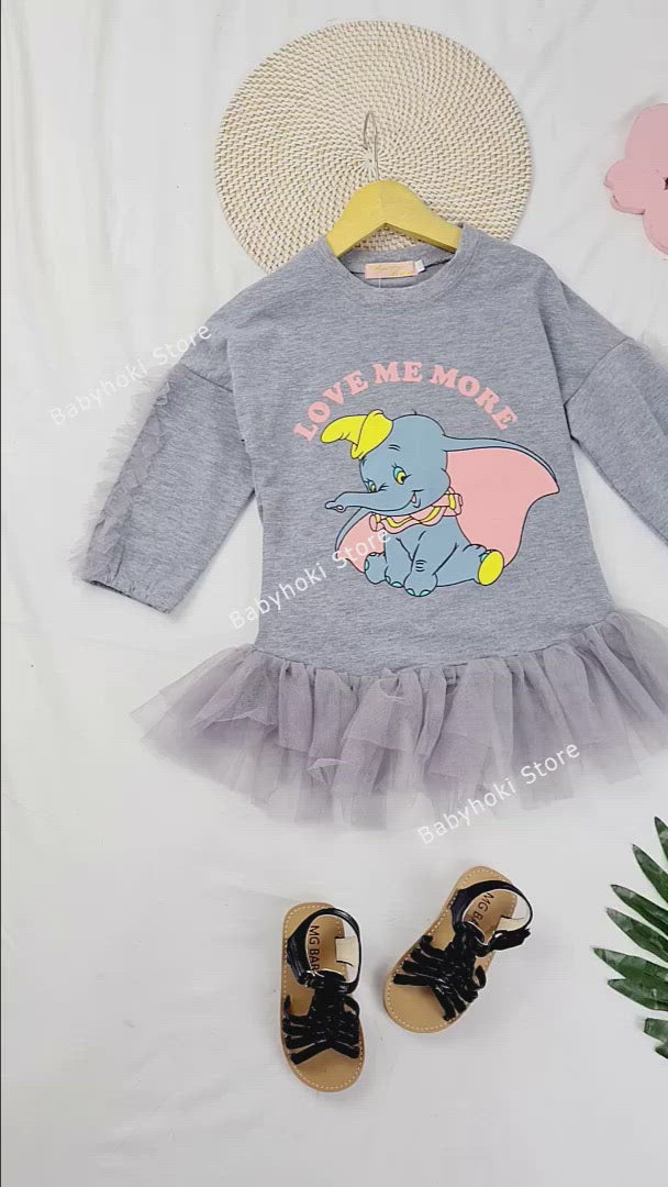 [363271] - Dress Trend Fashion Anak - Motif Elephants Love Me