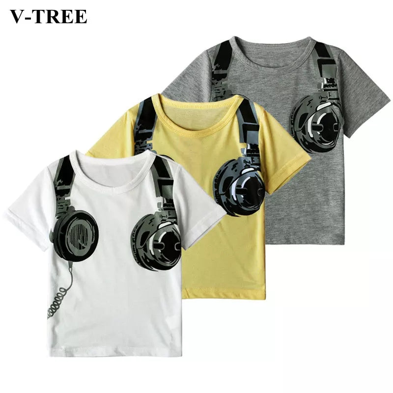 [356122-YELLOW] - Kaos Atasan Anak - Motif Big Airphone