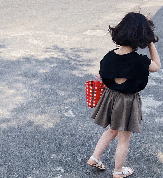[507103] - Setelan Fashion Anak Perempuan - Motif Plain Casual