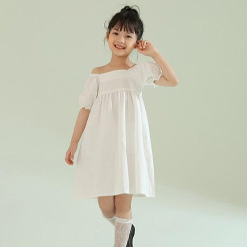 [507219] - Dress Fashion Anak Perempuan - Motif Wave Arm
