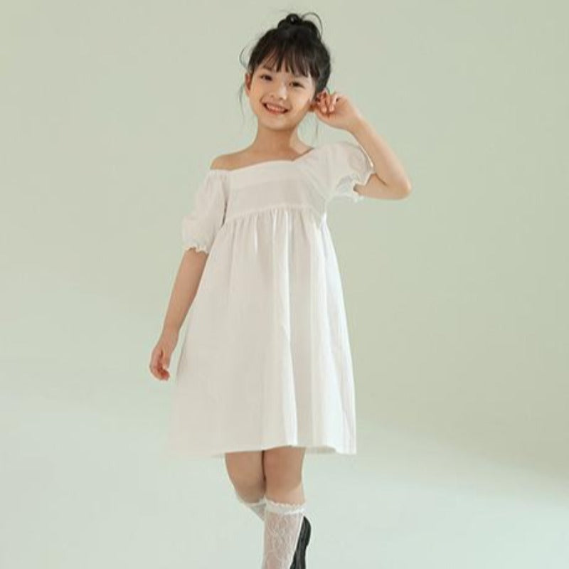 [507219] - Dress Import Fashion Anak Perempuan - Motif Wave Arm