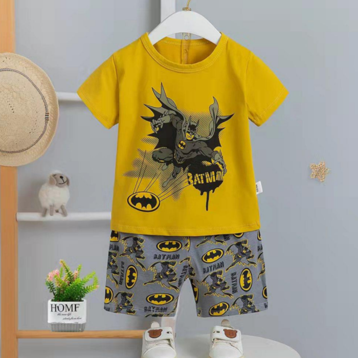 [2251411] - Setelan Baju Anak Santai Import - Motif Batman Jump