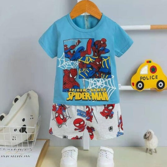 [2251438] - Import Baju Setelan Homewear Anak - Motif Spider Sense