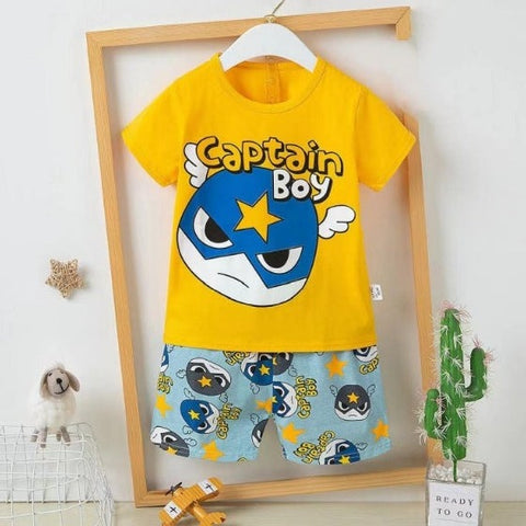[2251500] - Import Baju Setelan Homewear Anak - Motif Captain Boy
