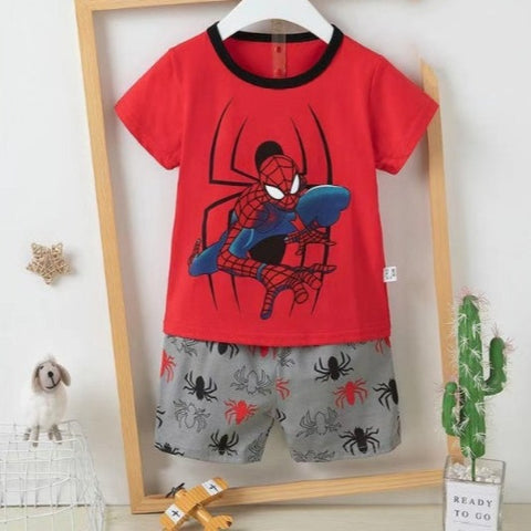 [2251502] - Import Baju Setelan Homewear Anak - Motif I'm Spider