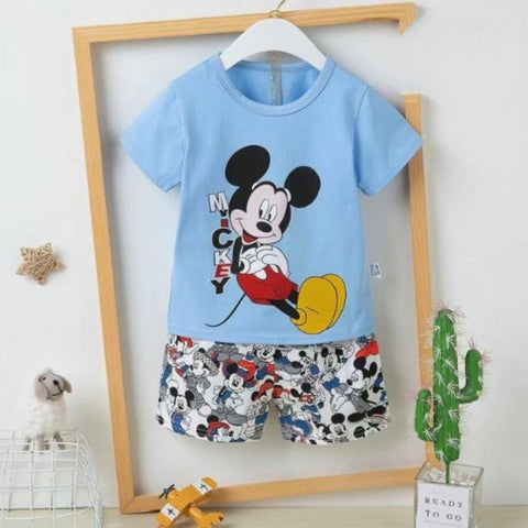 [2251504] - Import Baju Setelan Homewear Anak - Motif Shy Mickey