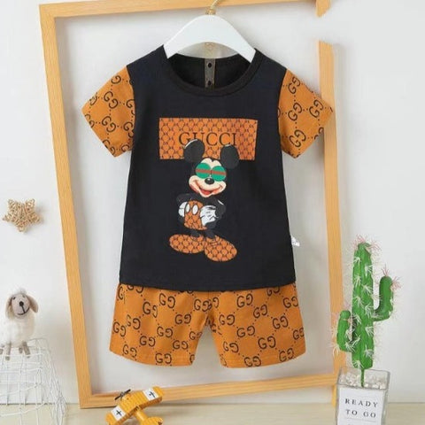 [2251508] - Import Baju Setelan Homewear Anak - Motif Mickey GG