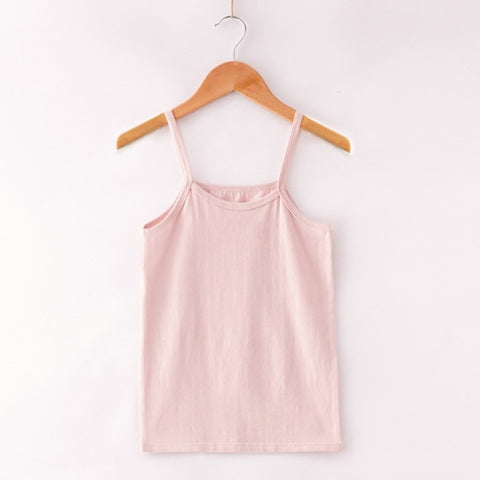 [371317-PINK] - Atasan Singlet Anak Perempuan / - Motif Solid Color