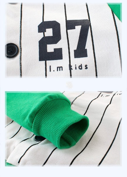[121248-MAROON] - Atasan Jaket Baseball Anak Import - Motif I.m Kids