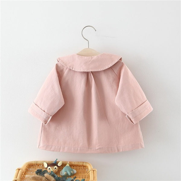 [340261] - Atasan Jaket Cardigan Blazer Tebal Lengan Panjang Anak Perempuan - Motif Plaid Ribbon