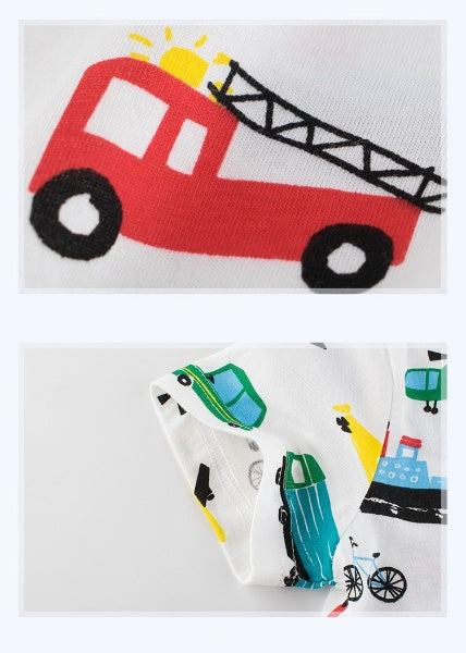 [121231] - Atasan Anak / Kaos Anak Trendi - Motif Day Transportation
