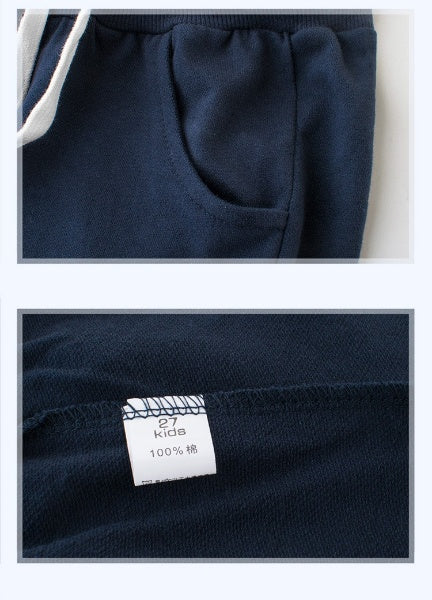 [121199-GRAY] - Celana Santai Anak / Celana Training Anak - Motif Two Lines