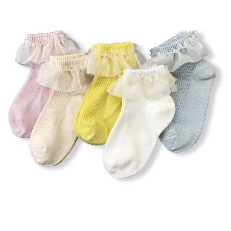[376101-LACE] - Kaos Kaki Bayi Lucu / Kaos Kaki Anak Import - Motif Lace