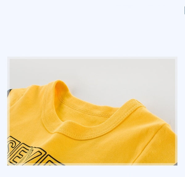 [121221-WHITE] - Atasan Anak / Kaos Anak Trendi - Motif Seven Stars