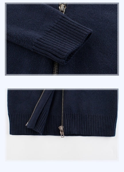 [121257] - Baju Atasan Jaket Zipper Lengan Panjang Casual Fashion Anak Laki Laki Cowok - Motif Two Lines - BABYHOKI STORE