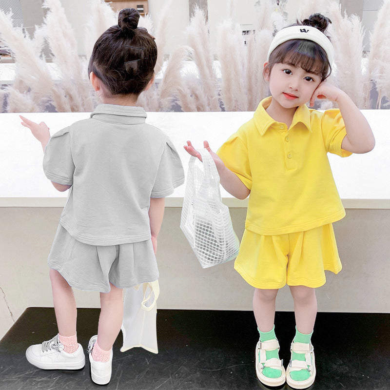 [507616] - Setelan Fashion Anak Perempuan - Motif Casual Plain