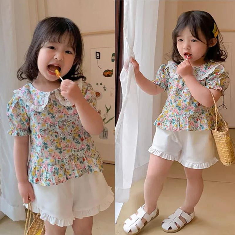 [507359] - Atasan Blouse Fashion Anak Perempuan - Motif Flowers