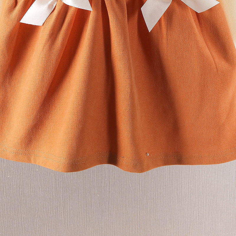 [352321] - Dress Mini Lengan Panjang Anak Perempuan - Motif Lace Ribbon