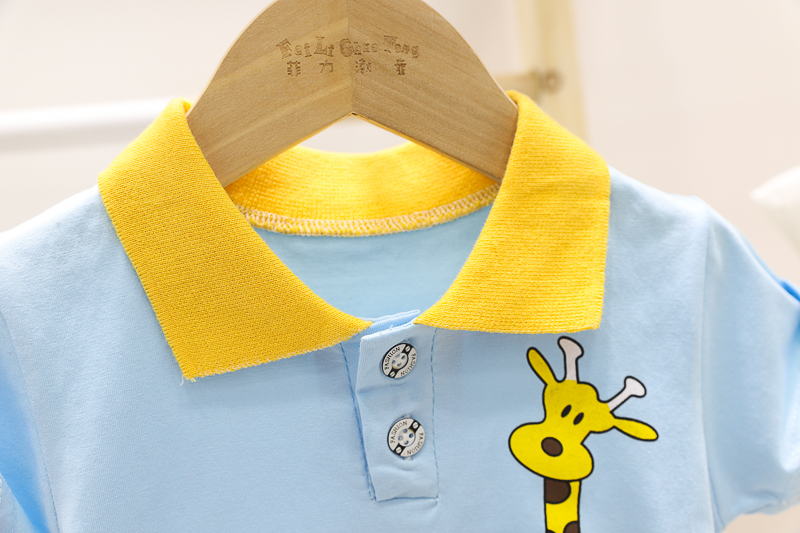 [345307] - Setelan Polo Anak - Motif Giraffe