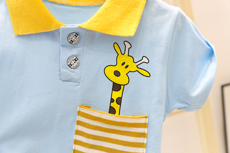 [345307] - Setelan Polo Anak - Motif Giraffe