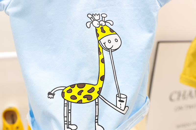 [345307] - Setelan Polo Anak - Motif Giraffe