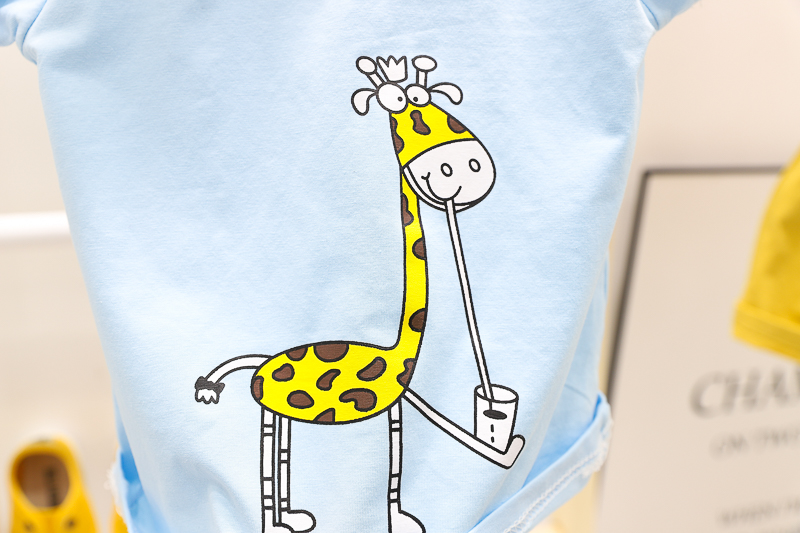 [345307] - Setelan Polo Import Anak - Motif Giraffe